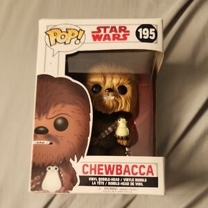 Funko Pop Chewbacca Figure with Brown and Black Details